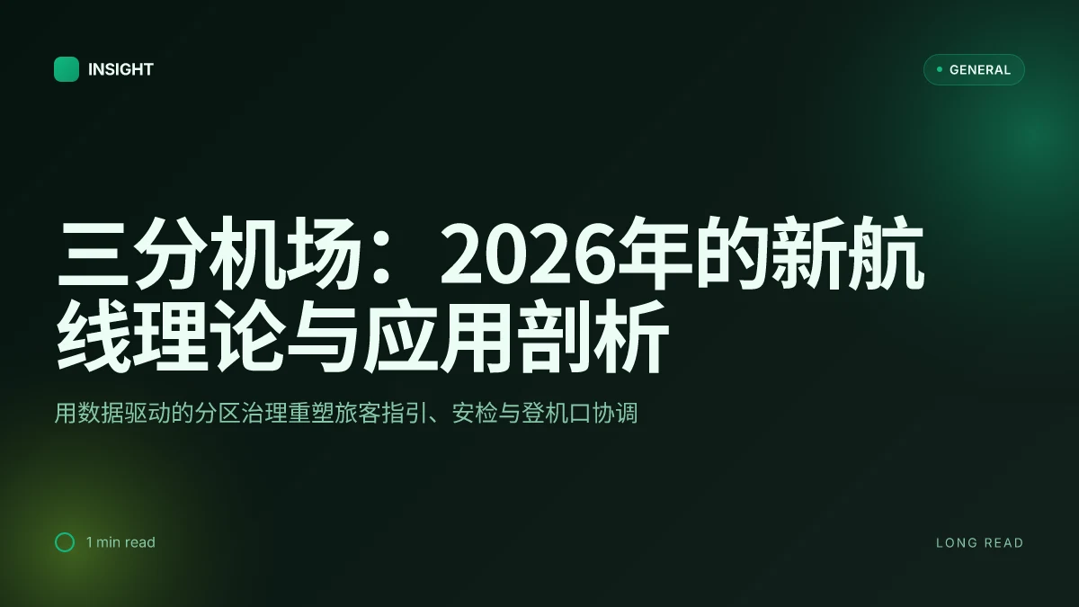 三分机场:2026年的新航线理论与应用剖析