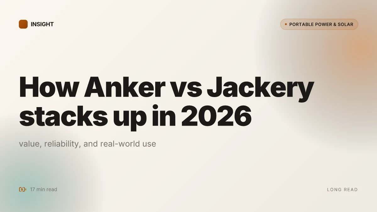 How Anker vs Jackery stacks up in 2026: value, reliability, and real-world use