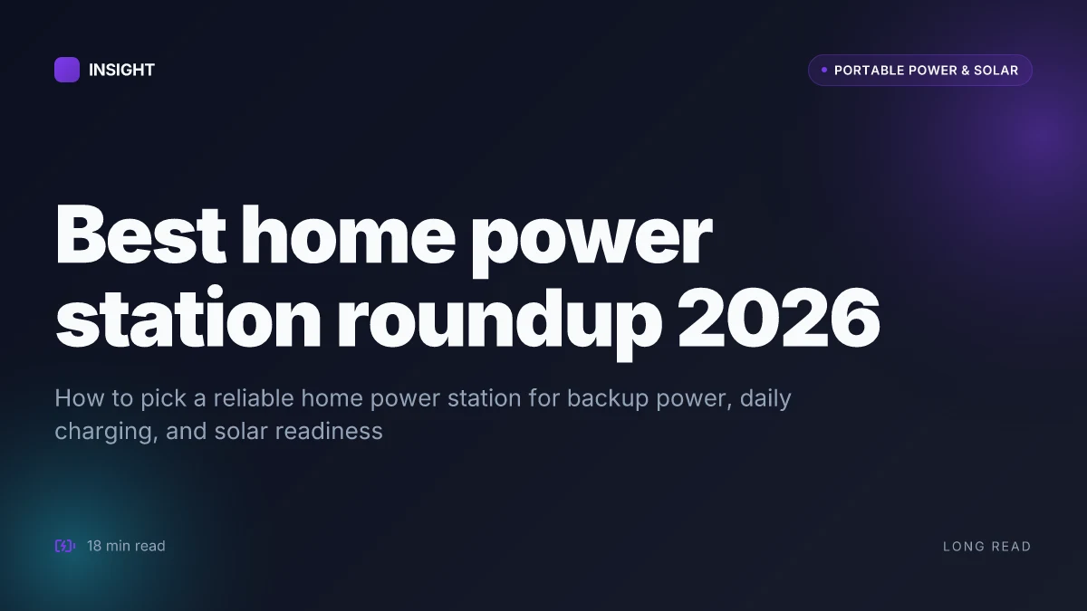 How to pick the best home power station in 2026