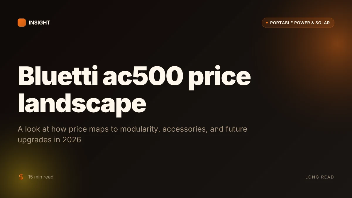 What you should know about the bluetti ac500 price in 2026
