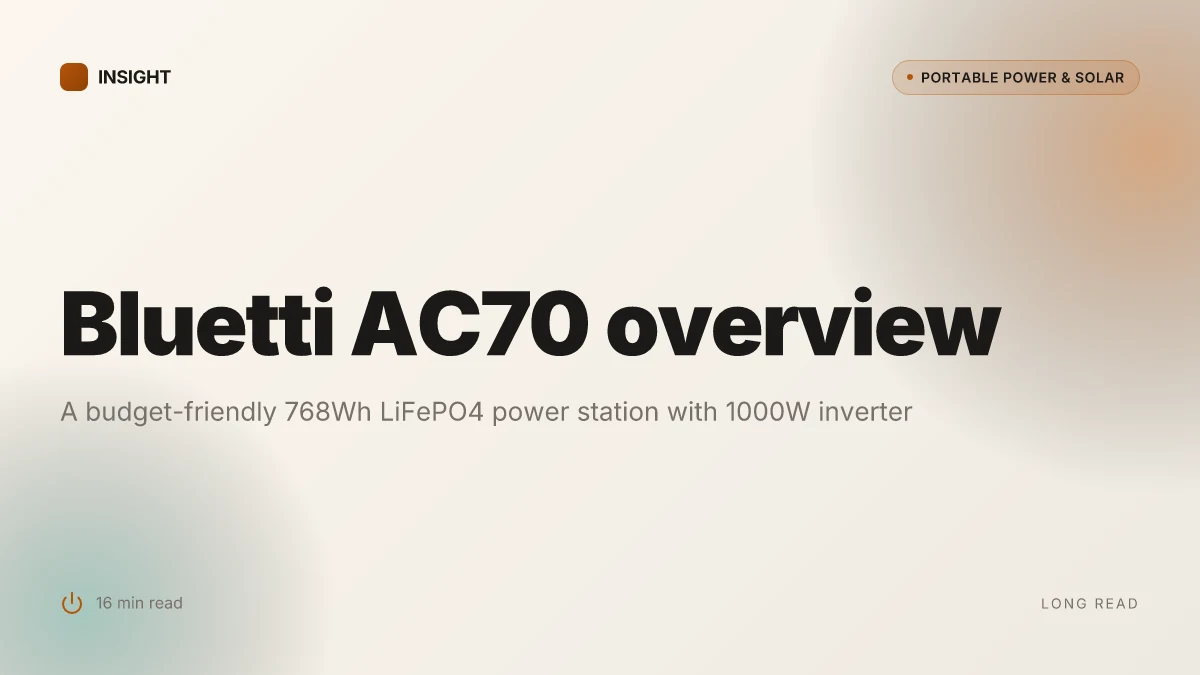What makes the Bluetti AC70 portable power station a compelling budget option in 2026