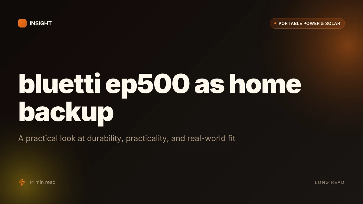 What makes the bluetti ep500 a compelling home backup power choice