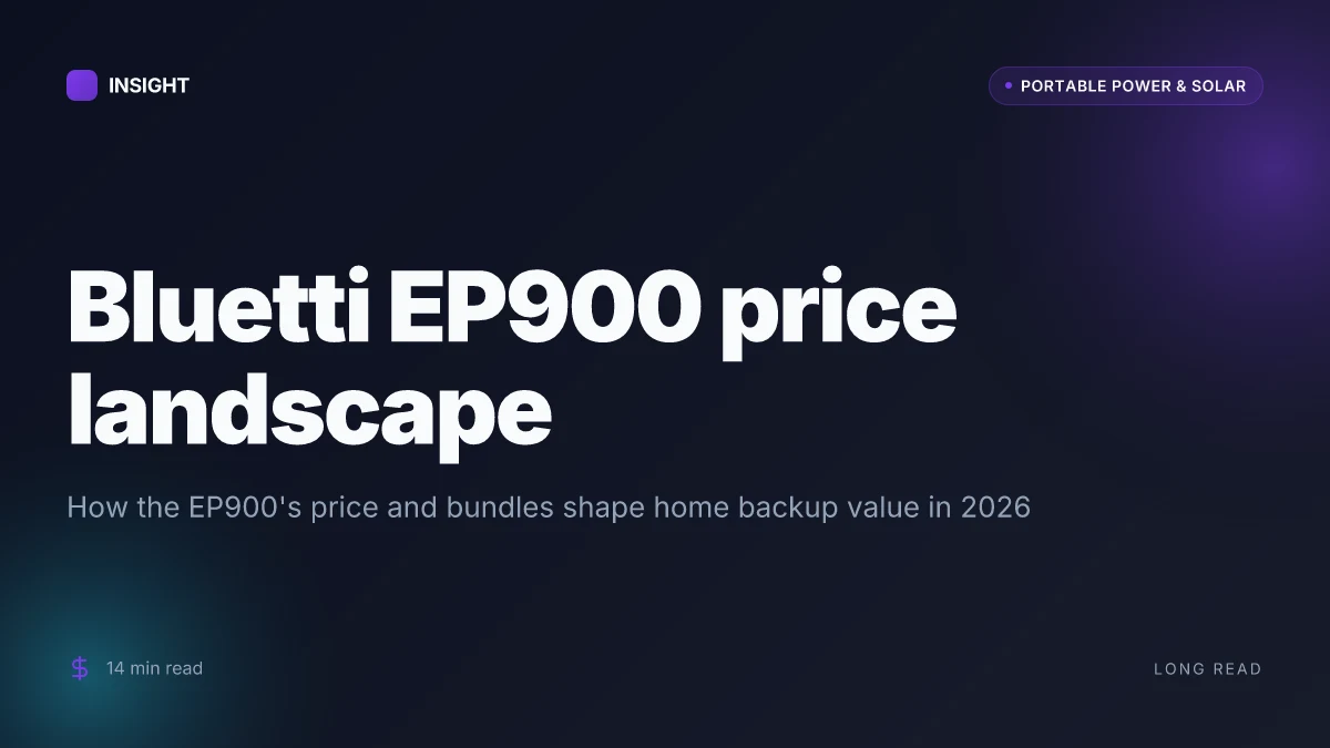 What Bluetti EP900 price means for home power in 2026