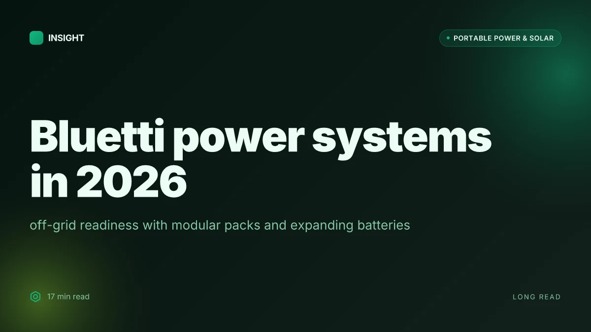 What makes Bluetti power systems stand out in 2026