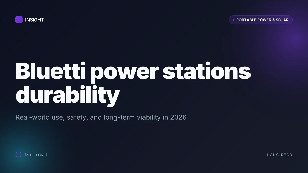 How Bluetti power stations for sale handle real-world use and long-term durability