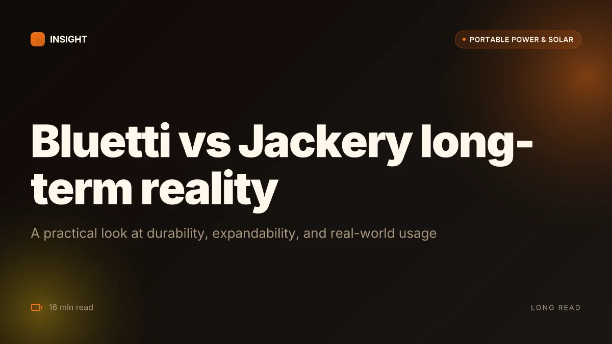 Bluetti vs Jackery: what a real-world comparison reveals about long-term reliability and usability
