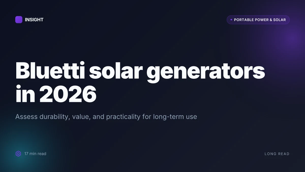 What makes Bluetti solar generators stand out in 2026