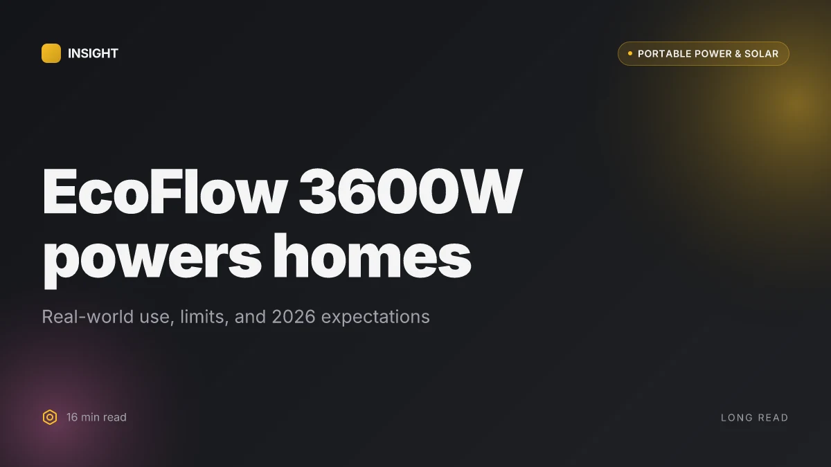 How EcoFlow 3600W powers homes: real-world use, limits, and what to expect in 2026