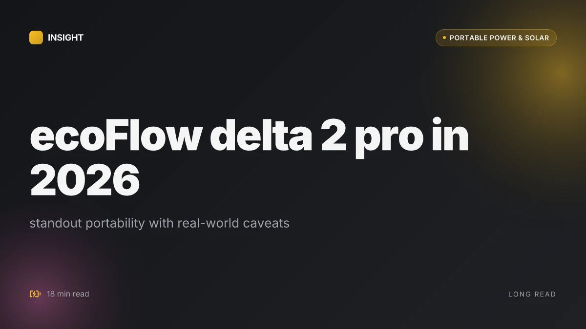 What makes the EcoFlow Delta 2 Pro a standout among portable power stations in 2026