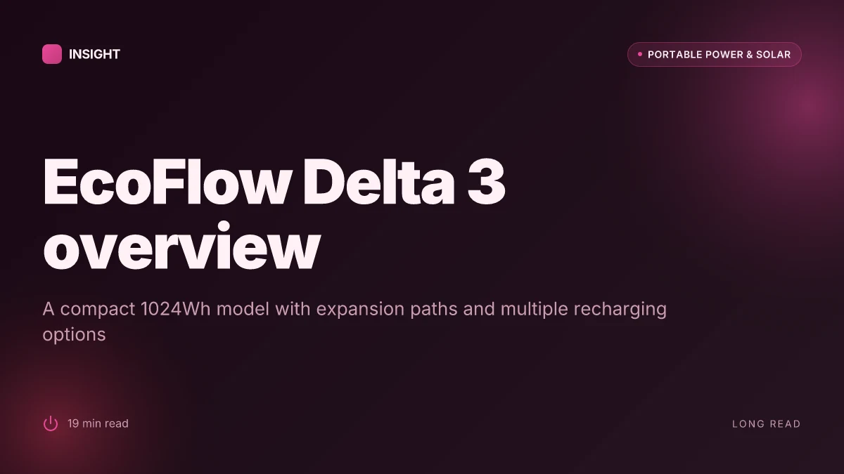 What makes the EcoFlow Delta 3 a compelling buy for 2026