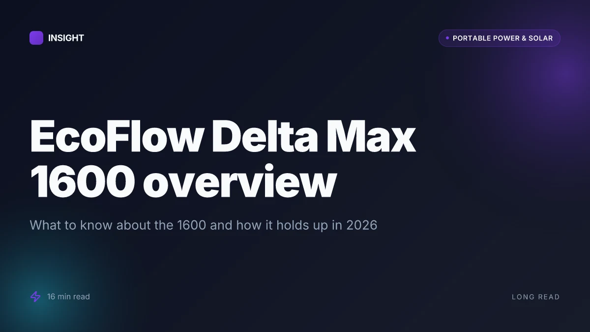 What is EcoFlow Delta Max 1600 and why it stands out in 2026