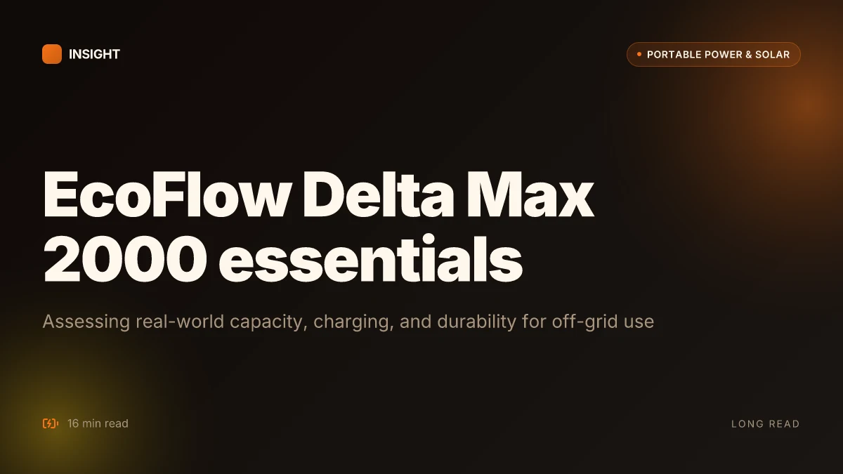 What is the EcoFlow Delta Max 2000, and what you should know before buying