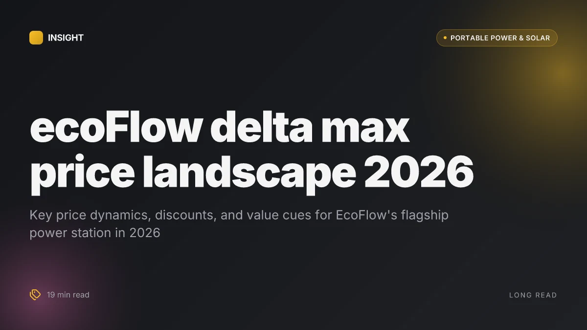 What is the best price for EcoFlow Delta Max in 2026