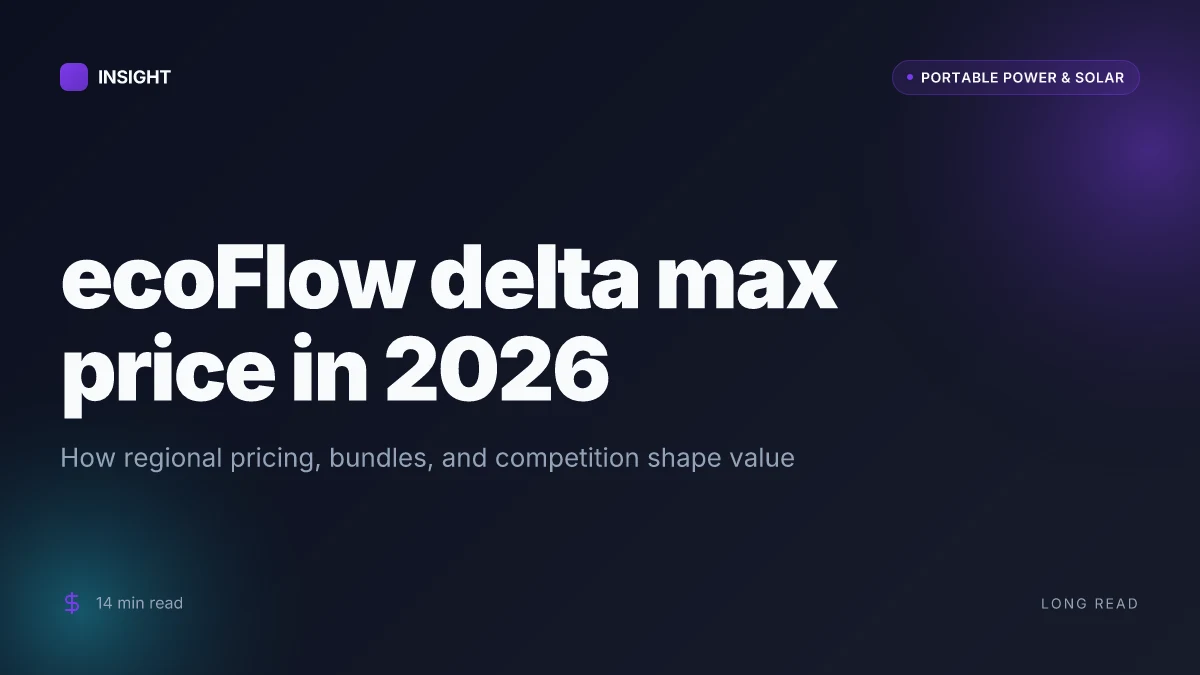 What is the ecoflow delta max price, and how it compares in 2026