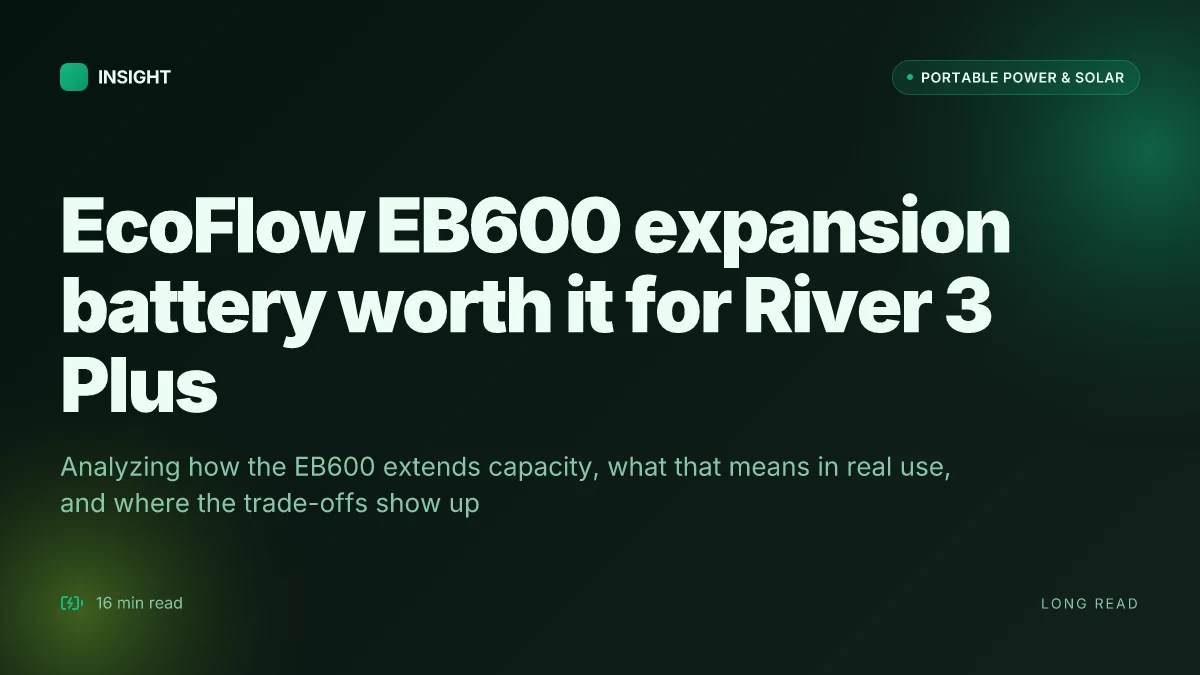 What makes the EcoFlow EB600 expansion battery worth it for the River 3 Plus