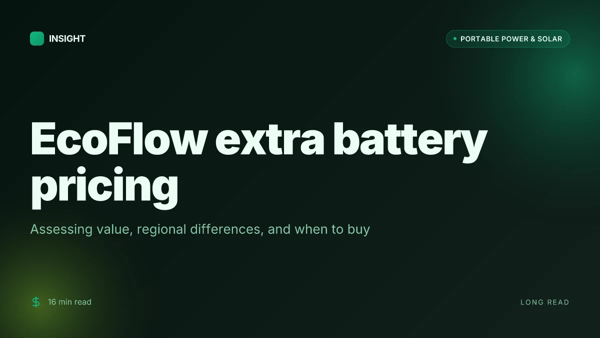 What you should know about EcoFlow extra battery price in 2026