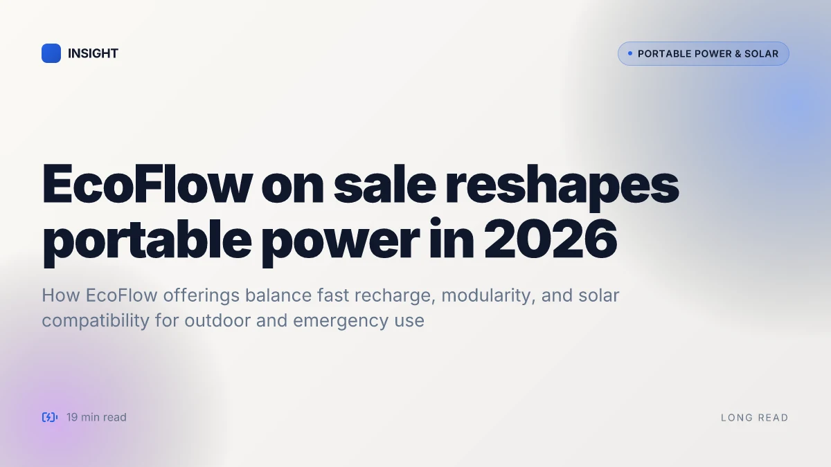 How EcoFlow for sale changes the game for portable power in 2026