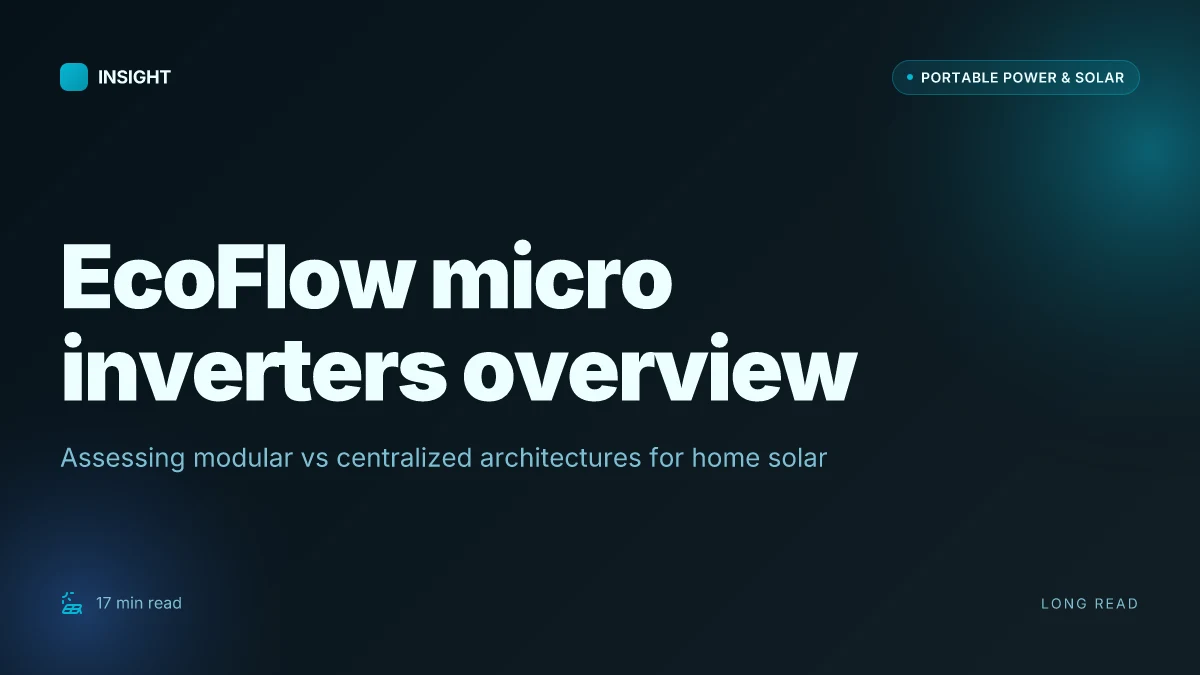 What makes EcoFlow micro inverters different from the rest of the solar stack