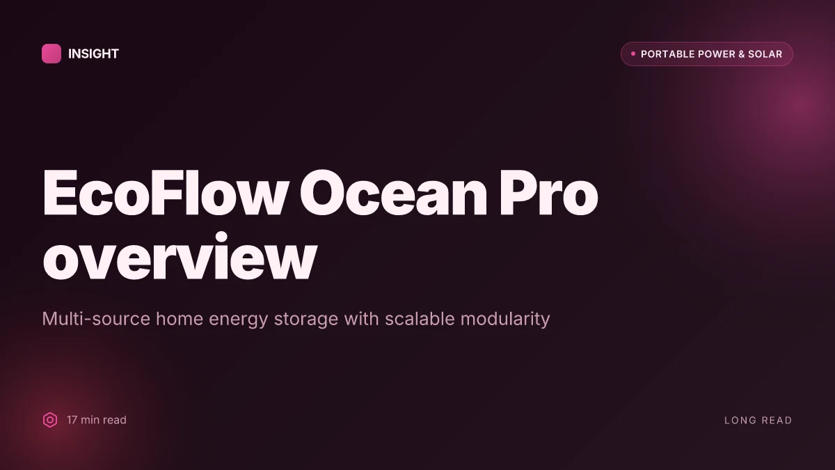 What is EcoFlow Ocean Pro, and why it changes how you store home energy