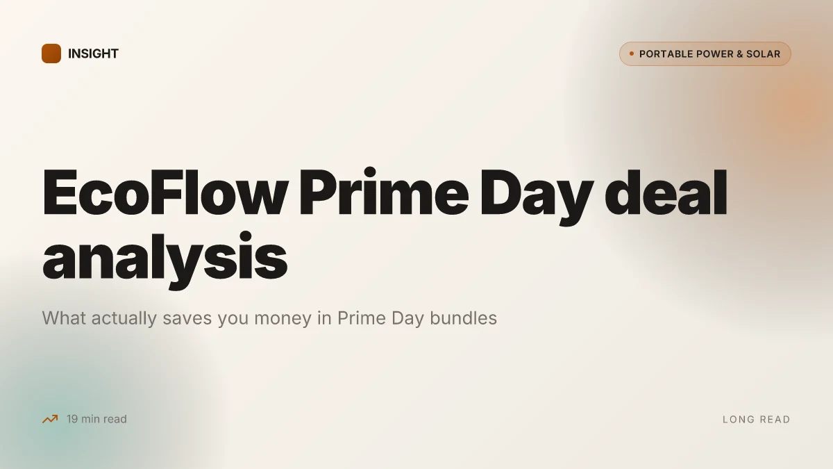 What makes EcoFlow Prime Day sale bundles actually save you money