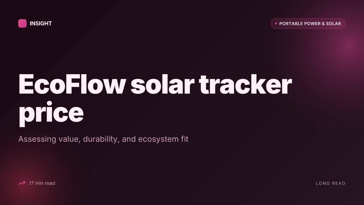 What makes EcoFlow's solar tracker price hard to swallow and worth the cost