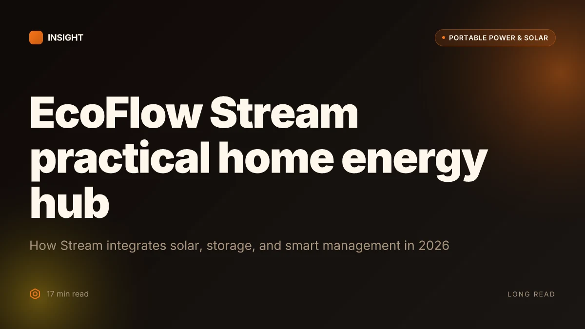 What makes EcoFlow Stream a practical home energy hub in 2026