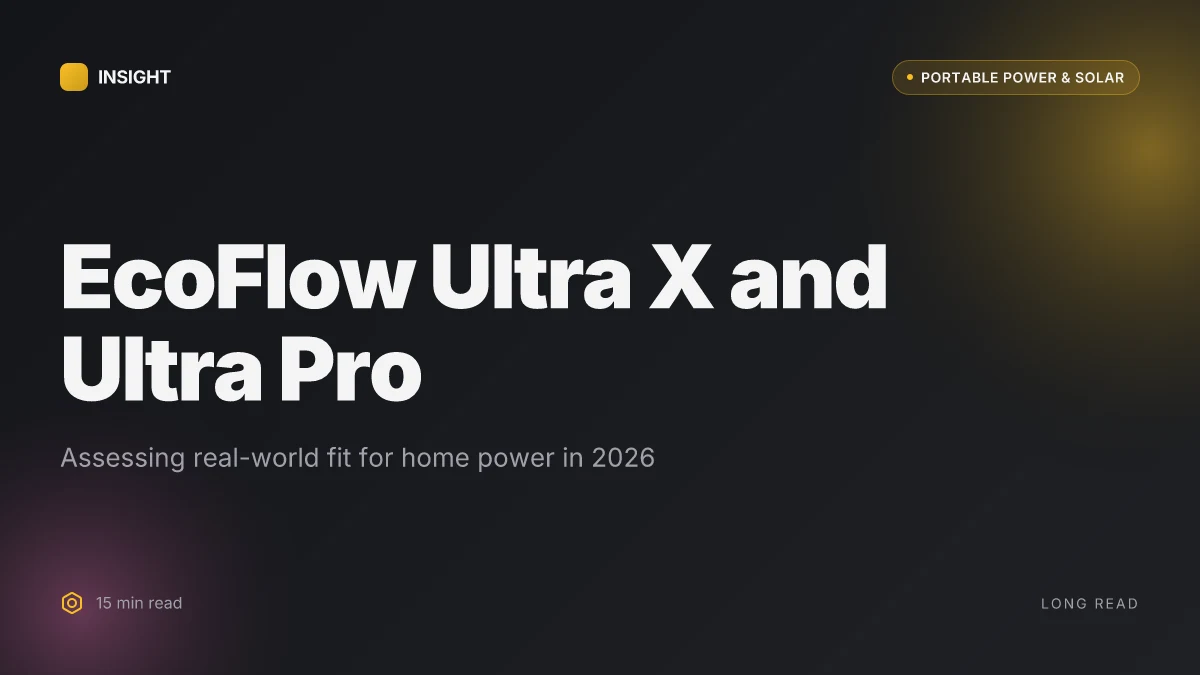 What makes EcoFlow Ultra X a standout for home power, and where it fits in the 2026 market