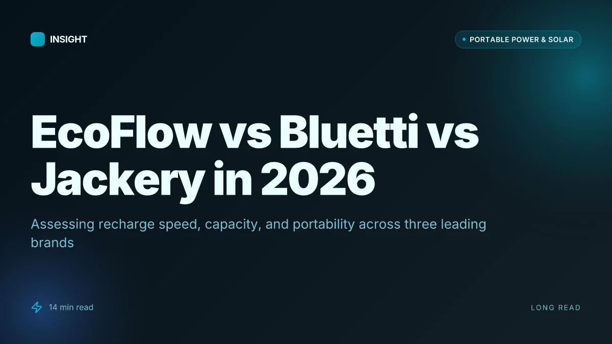 What makes ecoflow vs bluetti vs jackery worth comparing in 2026