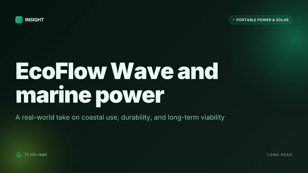 What EcoFlow Wave changes in portable power for water frontiers