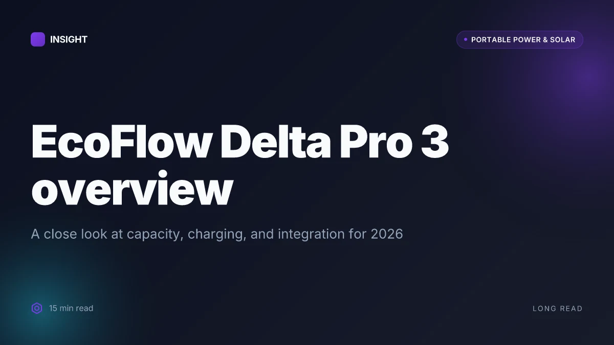 What makes the EcoFlow Delta Pro 3 a standout in portable power for 2026