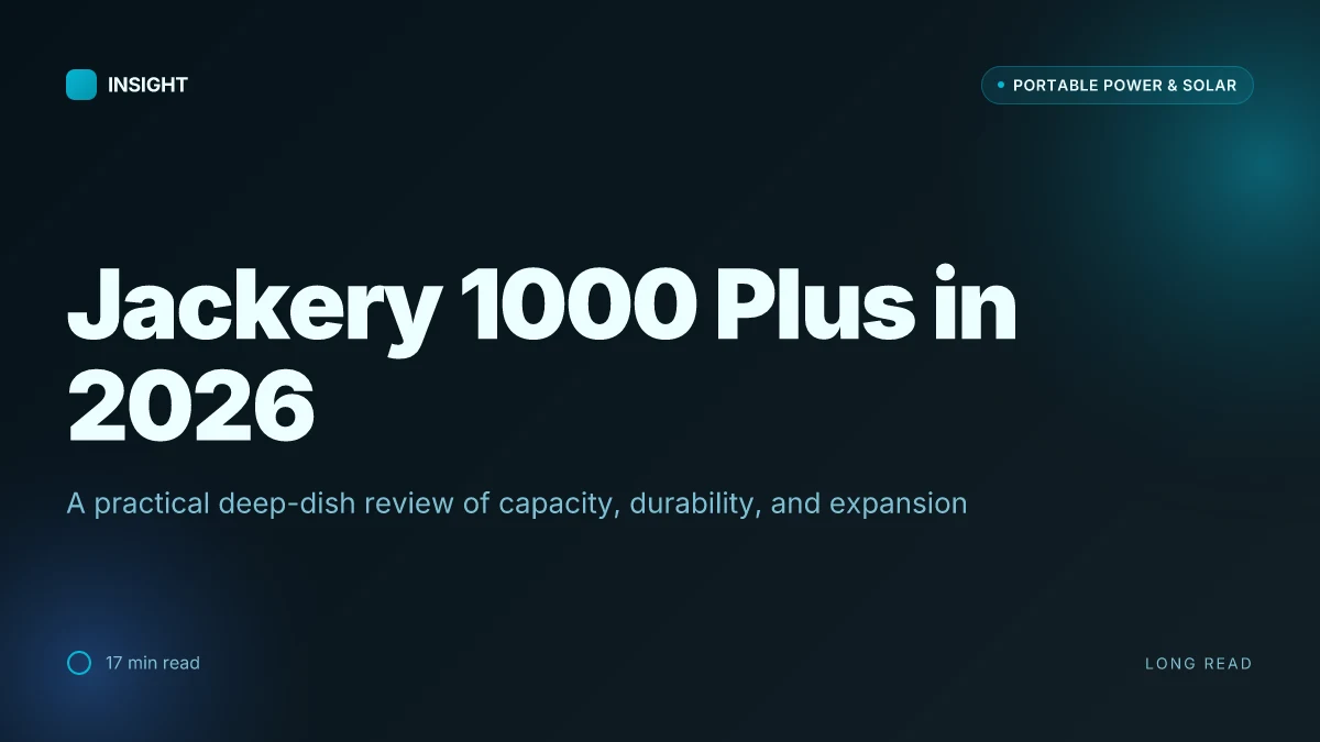 What makes the Jackery 1000 Plus a standout portable power solution in 2026