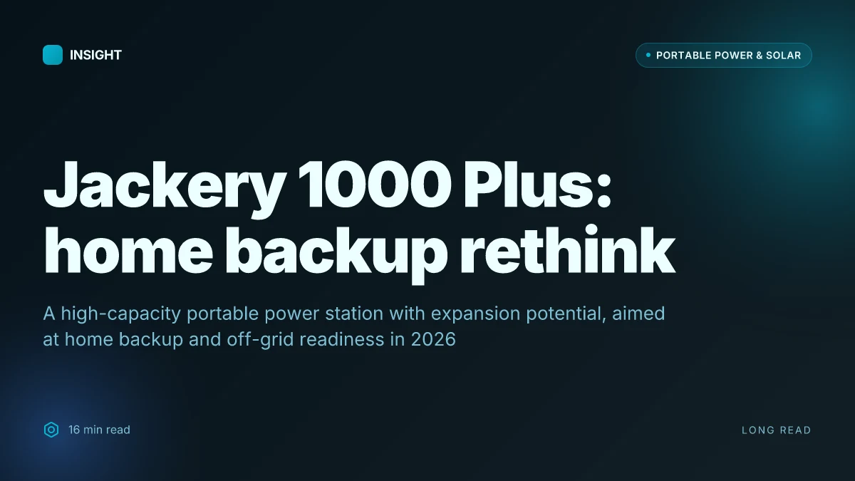 What is the Jackery 1000 Plus, and how it reshapes home backup power in 2026