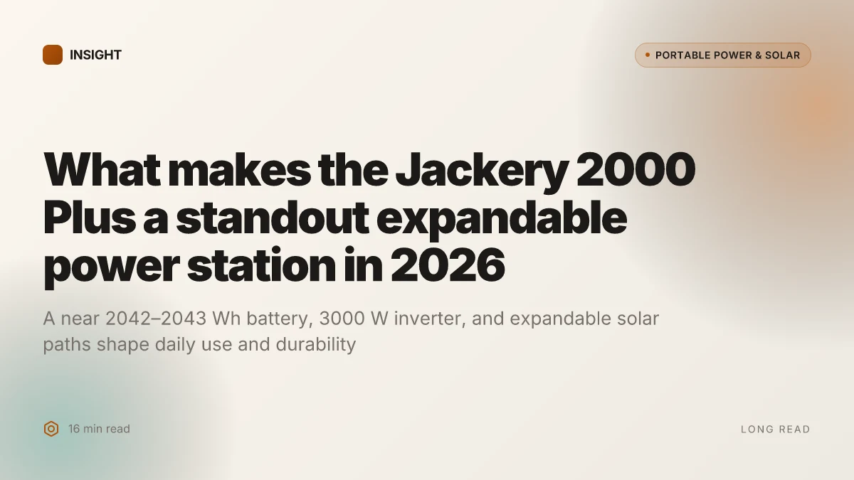 What makes the Jackery 2000 Plus a standout expandable power station in 2026