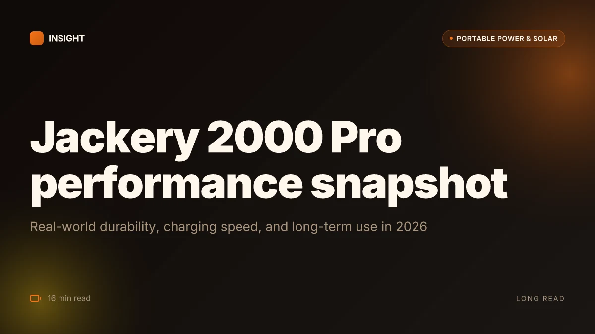 What is the Jackery 2000 Pro, and how does its performance hold up in 2026?