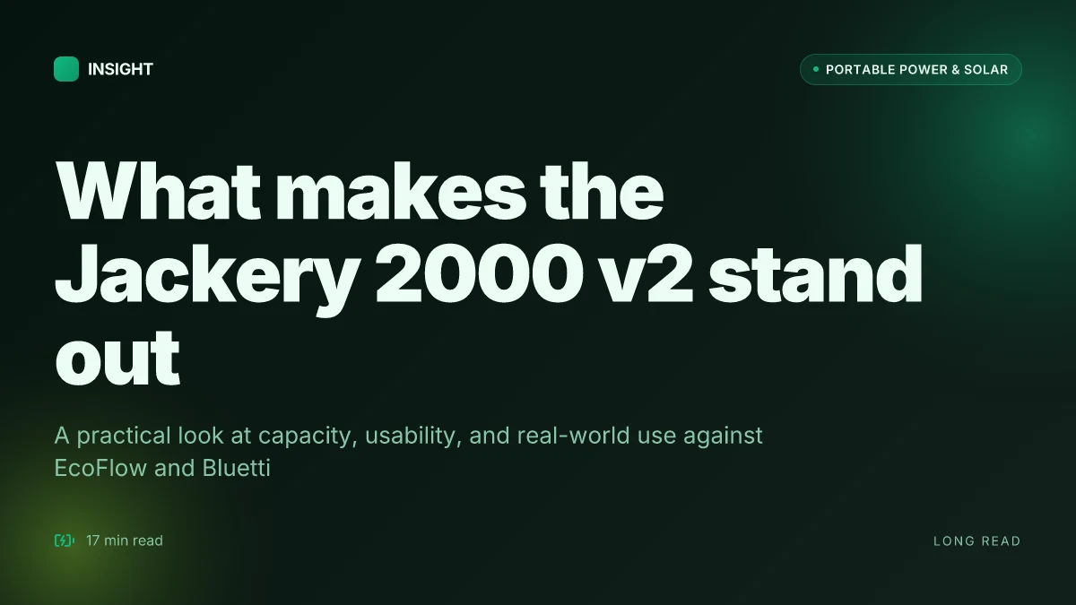 What makes the Jackery 2000 v2 a standout in portable power, and where it falls short