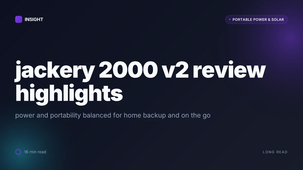 What makes the Jackery 2000 v2 a surprising balance of power and portability