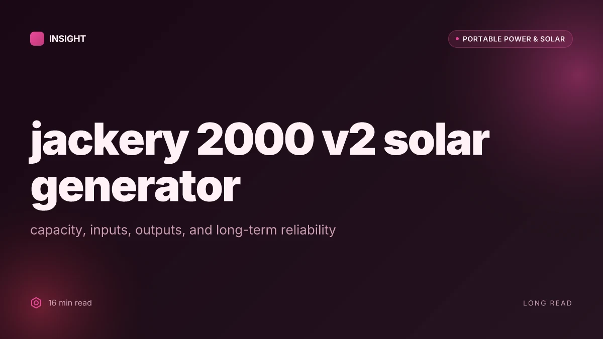 How the jackery 2000 v2 solar generator changes off-grid power, and what it costs to run