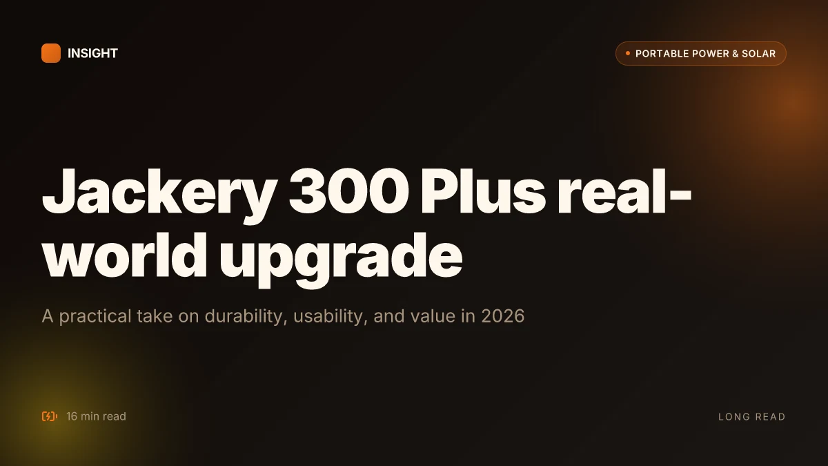 What makes the Jackery 300 Plus a practical upgrade for mobile power in 2026