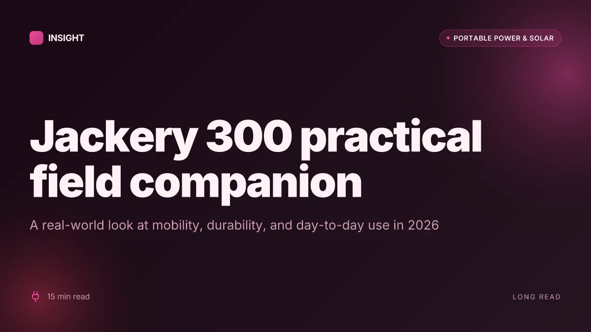 What makes the Jackery 300 a practical small power site companion in 2026