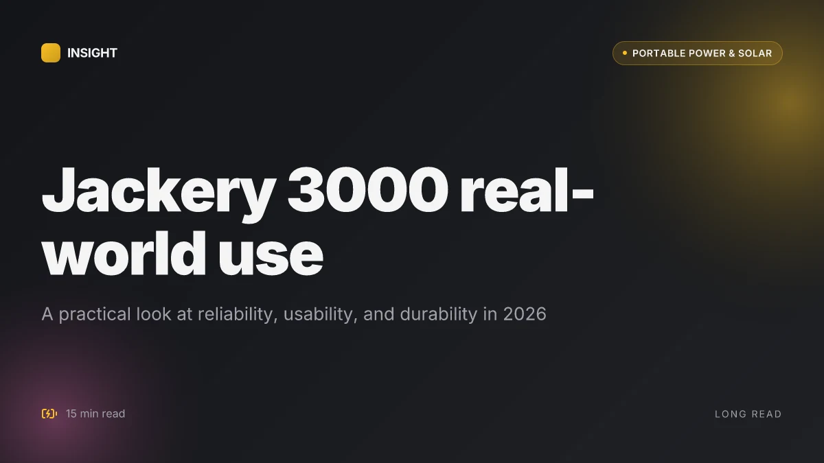 What makes the Jackery 3000 a compelling portable power option in 2026