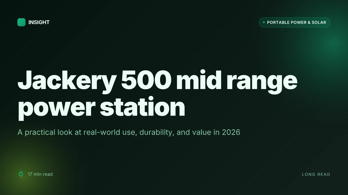 What makes the Jackery 500 a compelling mid range power station in 2026