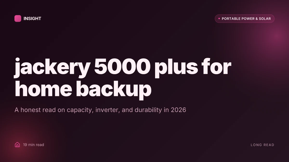 What makes the Jackery 5000 Plus a serious home backup option in 2026