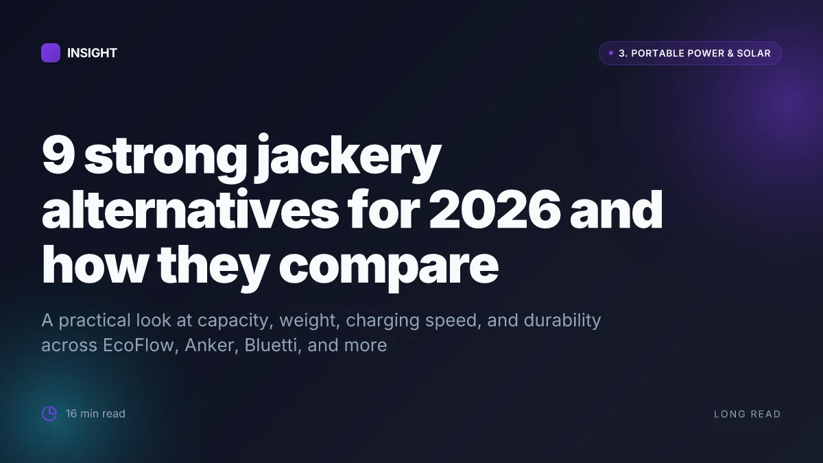 9 Strong jackery alternatives for 2026 and how they compare