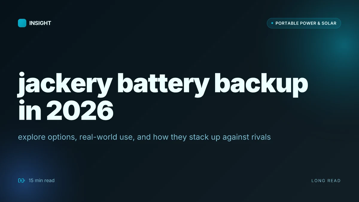 What makes jackery battery backup worth it in 2026