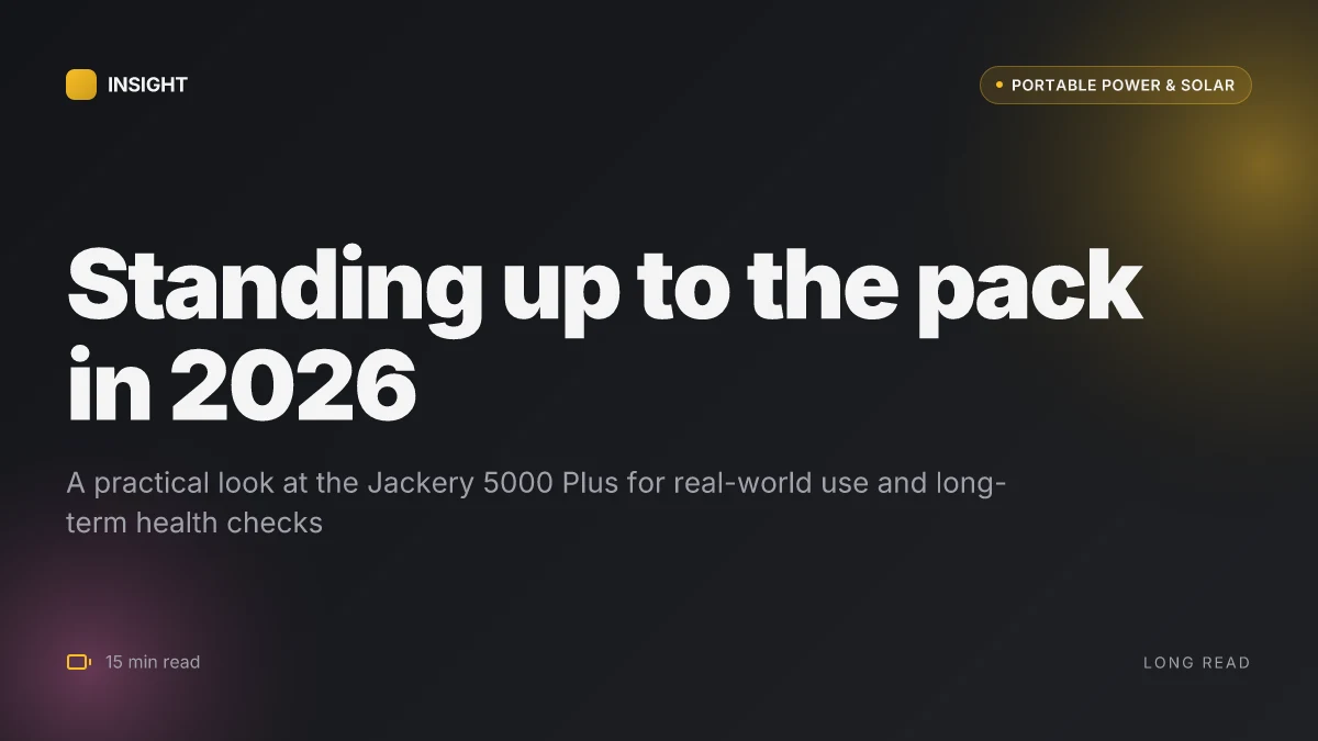 What makes the Jackery 5000 Plus battery pack stand out in 2026
