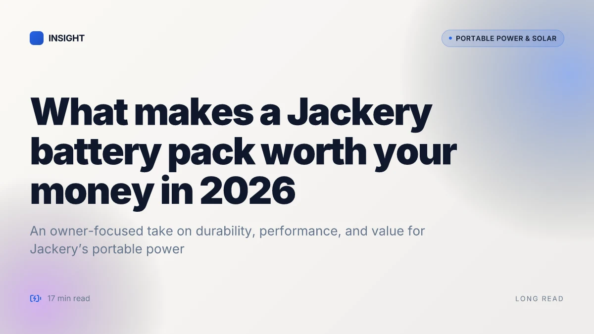 What makes a Jackery battery pack worth your money in 2026