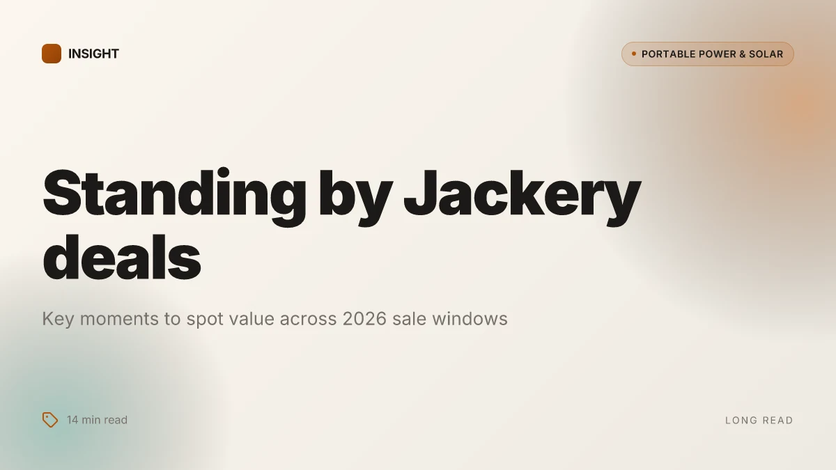 What makes Jackery deals stand out in 2026