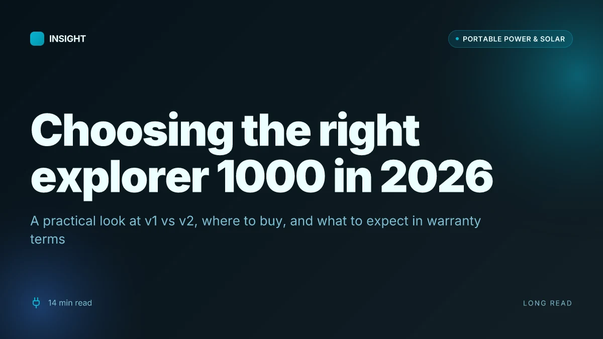 How to pick the right Jackery Explorer 1000 for sale in 2026