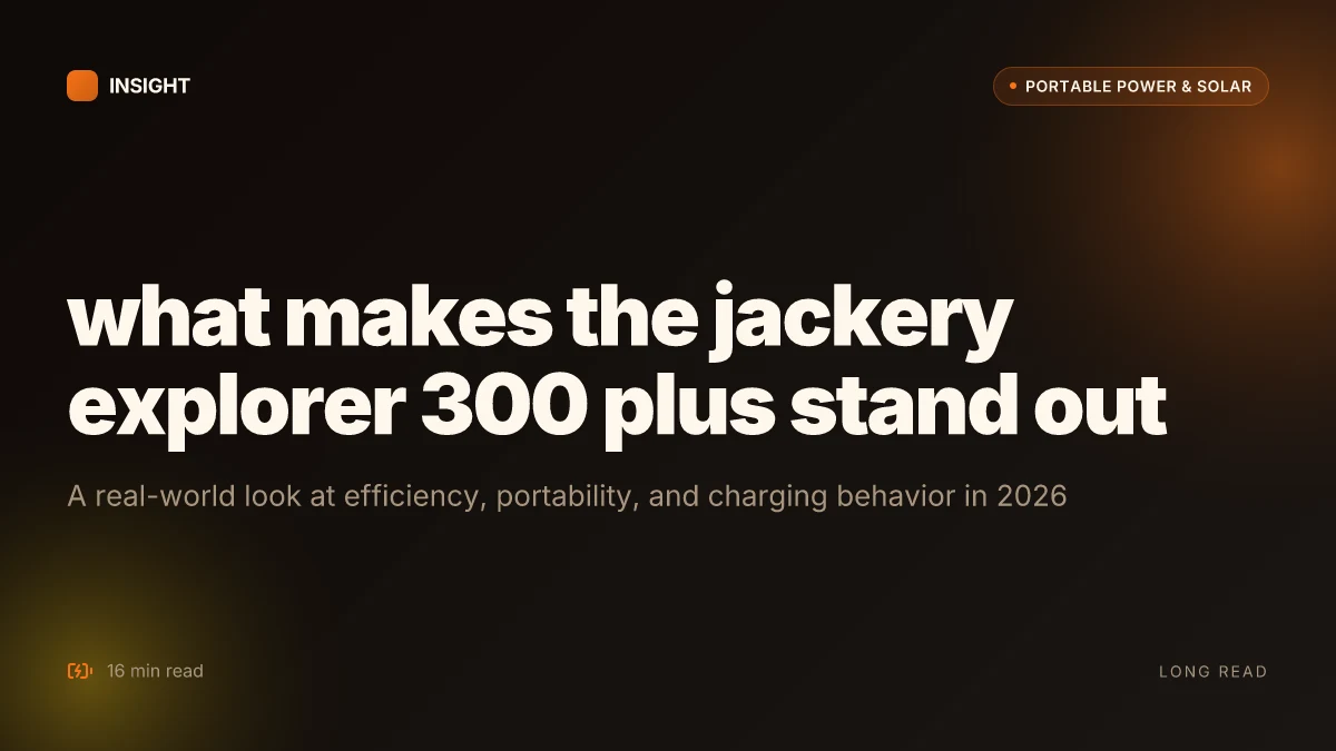 What makes the Jackery Explorer 300 Plus stand out in 2026 and where it falls short