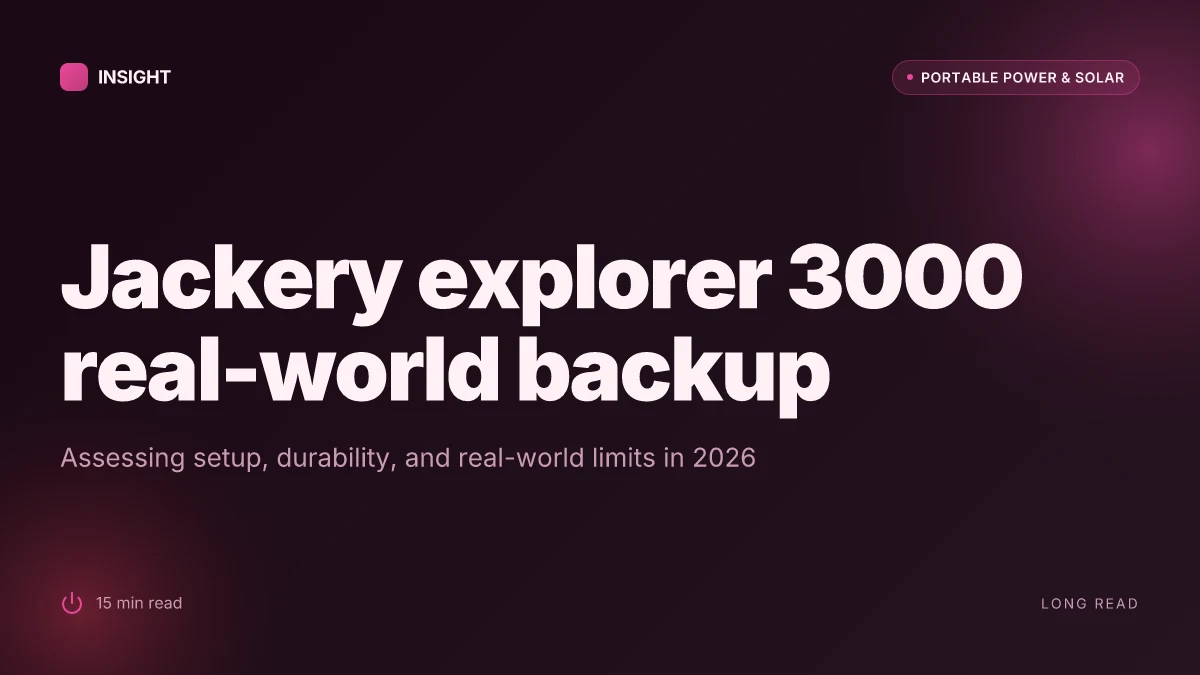How the jackery explorer 3000 handles real-world home backup in 2026